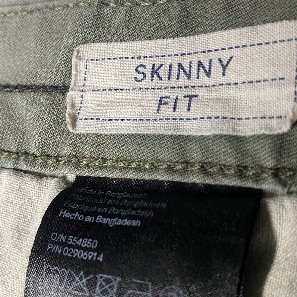 Olive Green Skinny Fit Khaki - Picture 9 of 9